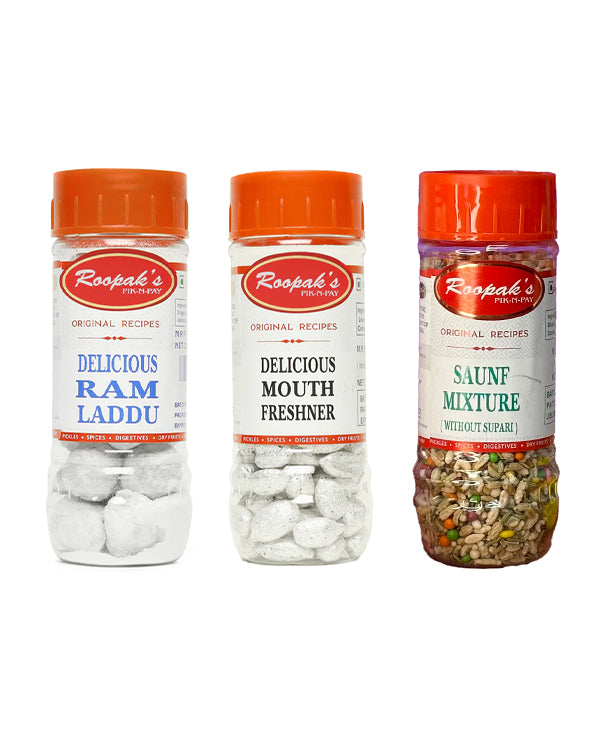 Maharaja Mix (Ram Ladoo + Silver Elaichi + Mouth Freshener (W/o supari) )