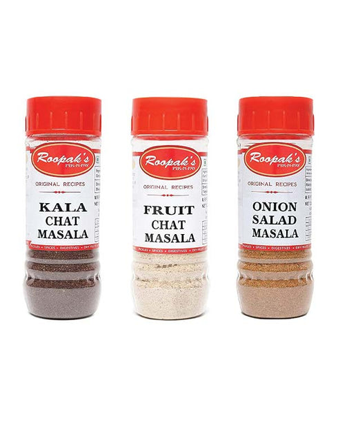 Kala Chat Masala + Fruit Chat Masala + Onion Salad Masala