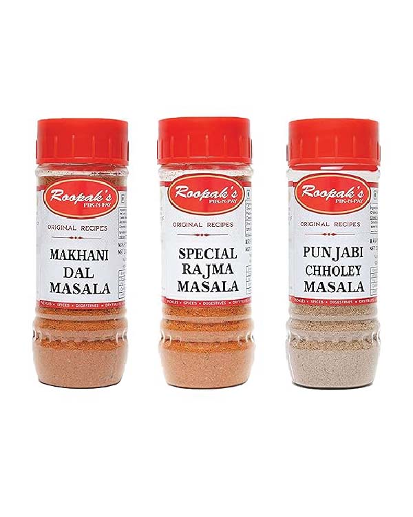 Makhni Dal Masala + Special Rajma Masala + Punjabi Choley Masala