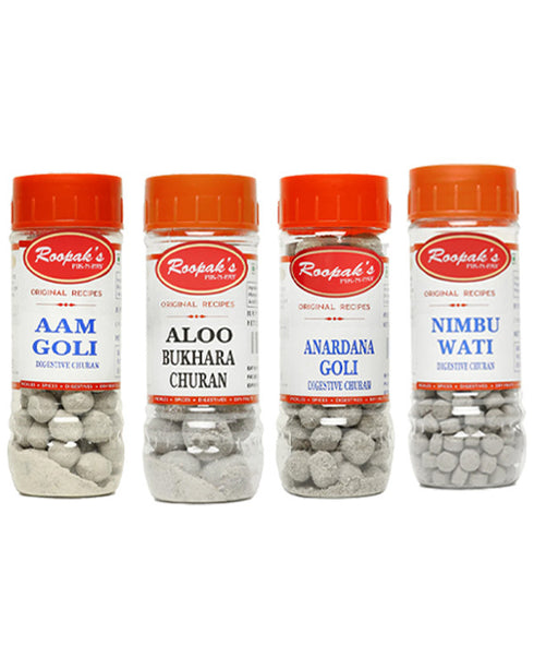 Chatpati Masti Combo (Aam Goli + Aloo Bukhara Churan + Anardana Goli + Nimbu Wati)