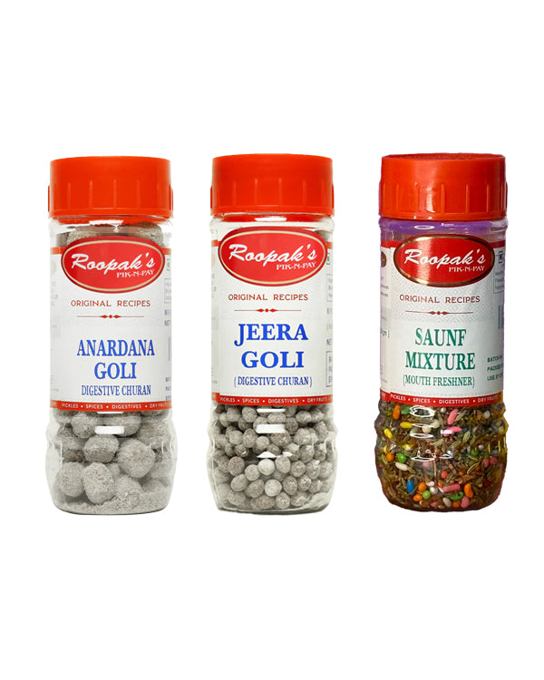 Anardana Goli + Jeera Goli + Mouth Freshner