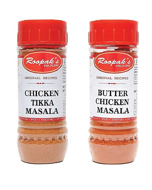 Combo Pack Of Chicken Tikka Masala + Butter Chicken Masala (Pack Of 2, 100gm each)