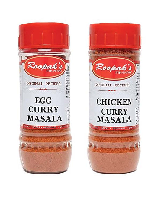 Combo Pack Of Egg Curry Masala + Chicken Curry Masala (Pack Of 2, 100gm each)