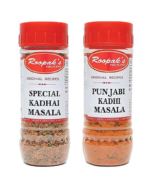 Combo Pack Of Special Kadhai Masala + Punjabi Kadhi Masala (Pack Of 2, 100gm each)