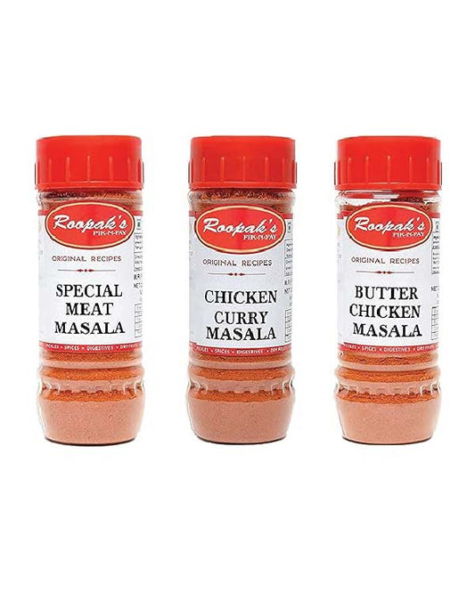 Combo Pack Of Special Meat Masala + Chicken Curry Masala + Butter Chicken Masala (Pack Of 3, 100gm each)